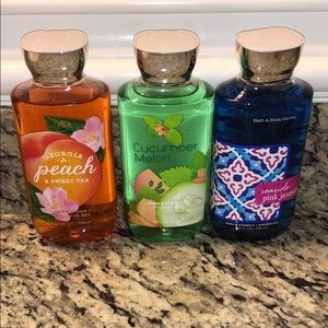 Pack of 9, Bath and Body works body wash